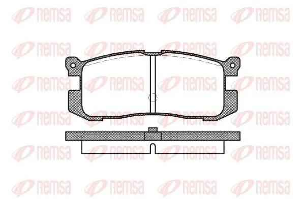 Handler.Part Brake pad set, disc brake REMSA 027200 1