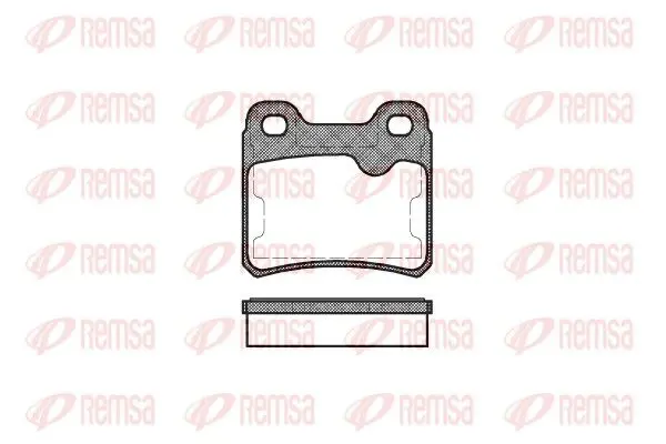 Handler.Part Brake pad set, disc brake REMSA 028210 1