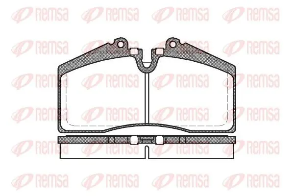 Handler.Part Brake pad set, disc brake REMSA 028800 1