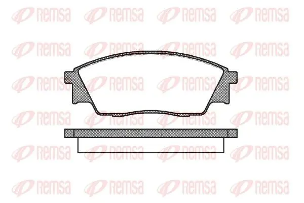 Handler.Part Brake pad set, disc brake REMSA 030700 1