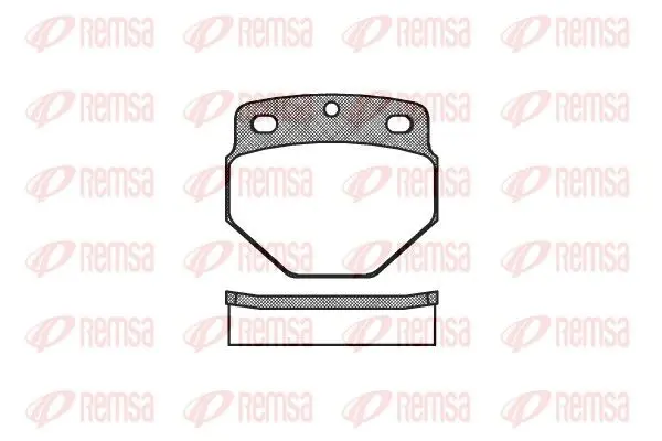 Handler.Part Brake pad set, disc brake REMSA 032700 1