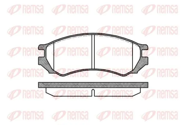 Handler.Part Brake pad set, disc brake REMSA 034400 1