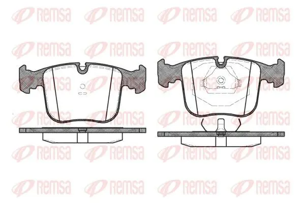 Handler.Part Brake pad set, disc brake REMSA 038000 1