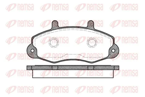 Handler.Part Brake pad set, disc brake REMSA 039100 1