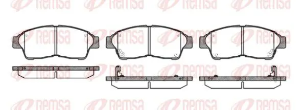 Handler.Part Brake pad set, disc brake REMSA 040242 1