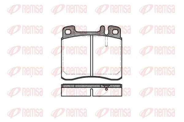 Handler.Part Brake pad set, disc brake REMSA 040800 1