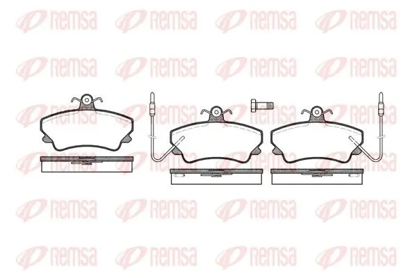 Handler.Part Brake pad set, disc brake REMSA 040902 1