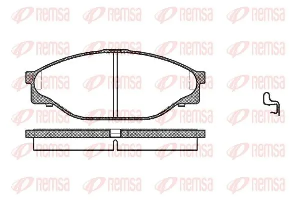 Handler.Part Brake pad set, disc brake REMSA 041220 1