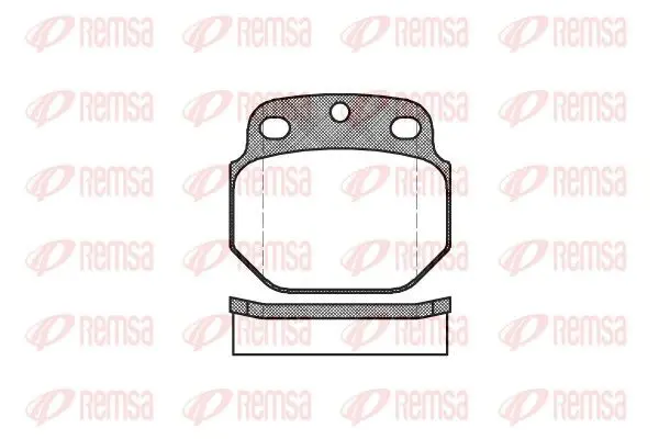 Handler.Part Brake pad set, disc brake REMSA 042200 1