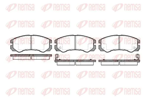 Handler.Part Brake pad set, disc brake REMSA 042502 1