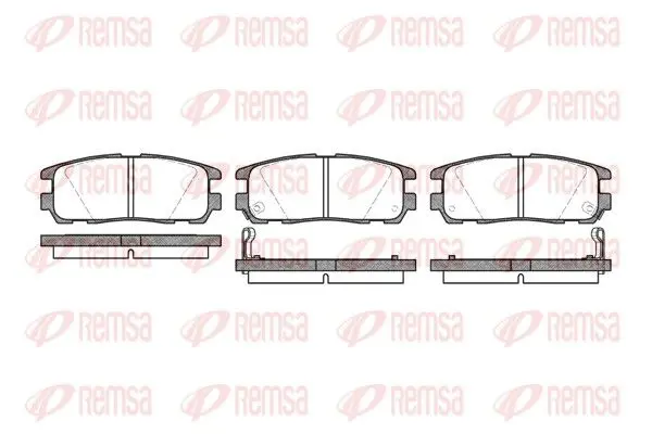 Handler.Part Brake pad set, disc brake REMSA 042612 1