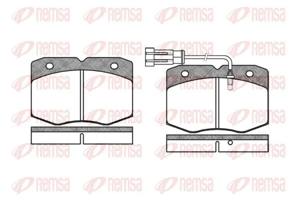 Handler.Part Brake pad set, disc brake REMSA 043512 1