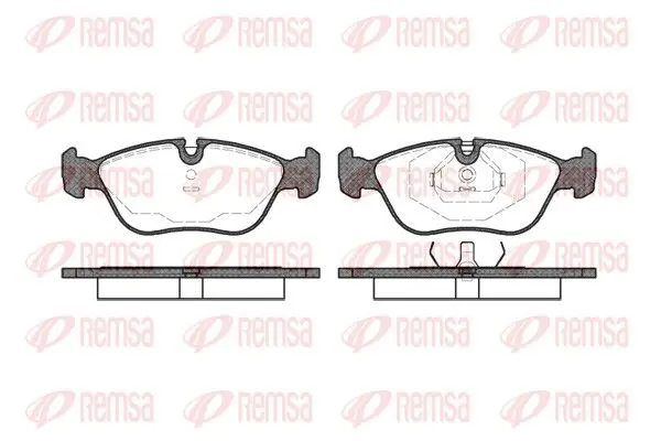 Handler.Part Brake pad set, disc brake REMSA 044600 1