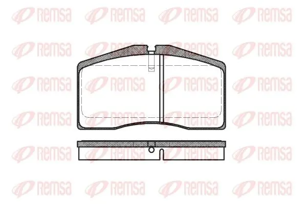 Handler.Part Brake pad set, disc brake REMSA 044800 1