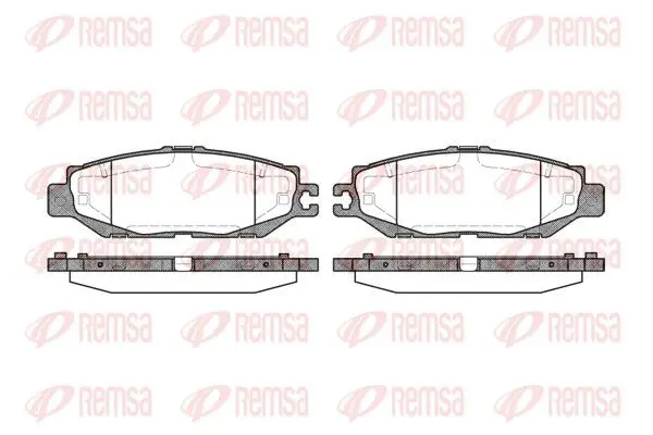 Handler.Part Brake pad set, disc brake REMSA 045700 1