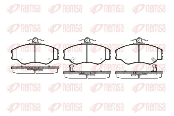 Handler.Part Brake pad set, disc brake REMSA 049402 1