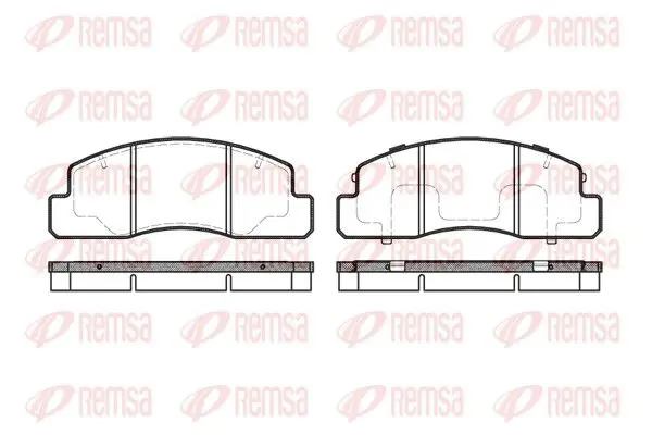 Handler.Part Brake pad set, disc brake REMSA 049500 1