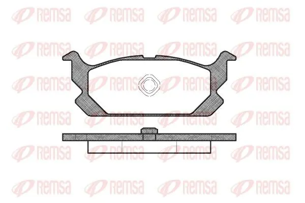 Handler.Part Brake pad set, disc brake REMSA 050300 1