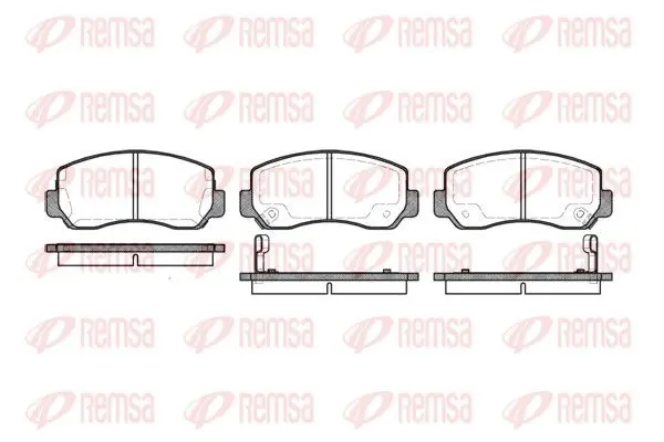 Handler.Part Brake pad set, disc brake REMSA 050902 1