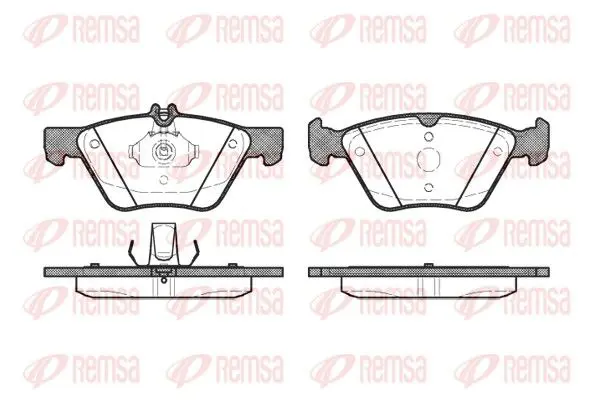 Handler.Part Brake pad set, disc brake REMSA 060120 1