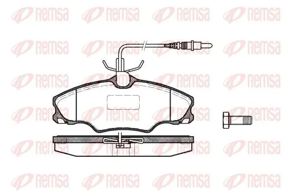 Handler.Part Brake pad set, disc brake REMSA 060304 1