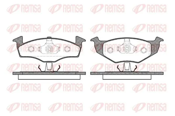 Handler.Part Brake pad set, disc brake REMSA 060920 1