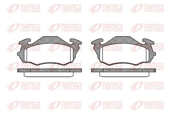 Handler.Part Brake pad set, disc brake REMSA 062300 1