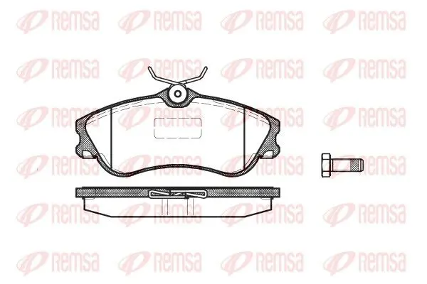 Handler.Part Brake pad set, disc brake REMSA 063400 1