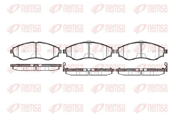 Handler.Part Brake pad set, disc brake REMSA 064532 1