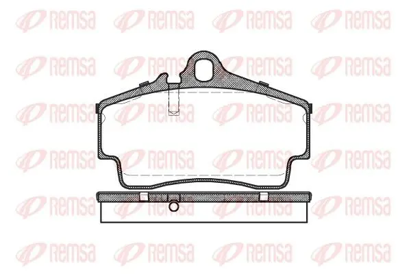 Handler.Part Brake pad set, disc brake REMSA 065400 1