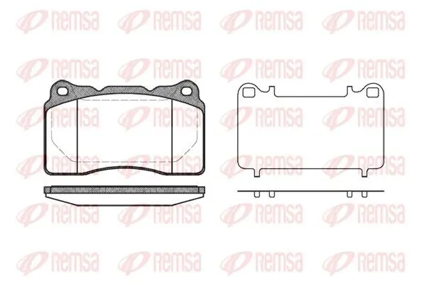 Handler.Part Brake pad set, disc brake REMSA 066610 1