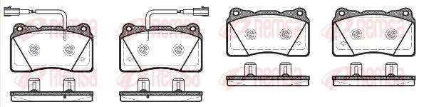 Handler.Part Brake pad set, disc brake REMSA 066612 1