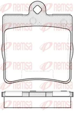 Handler.Part Brake pad set, disc brake REMSA 067810 1