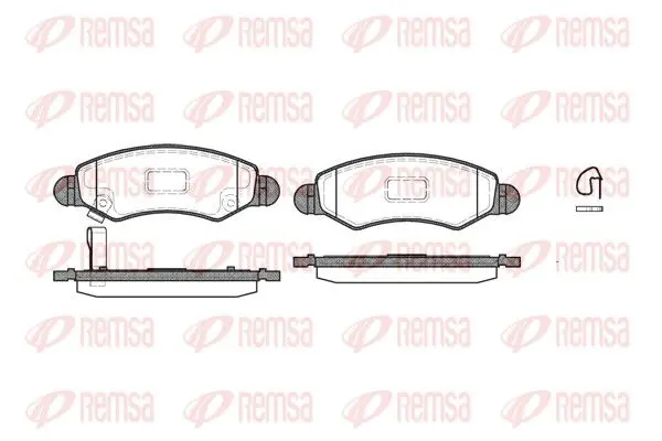 Handler.Part Brake pad set, disc brake REMSA 070221 1