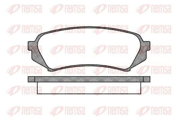 Handler.Part Brake pad set, disc brake REMSA 070600 1