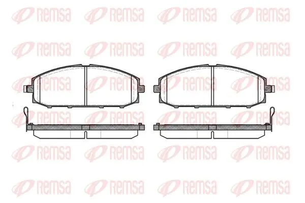 Handler.Part Brake pad set, disc brake REMSA 071104 1