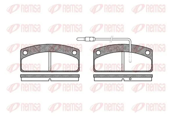 Handler.Part Brake pad set, disc brake REMSA 072502 1