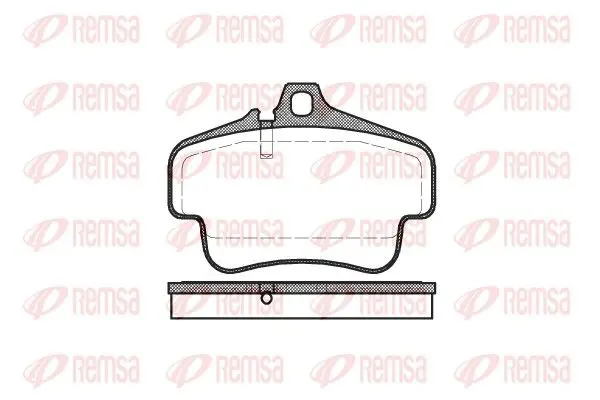 Handler.Part Brake pad set, disc brake REMSA 077300 1