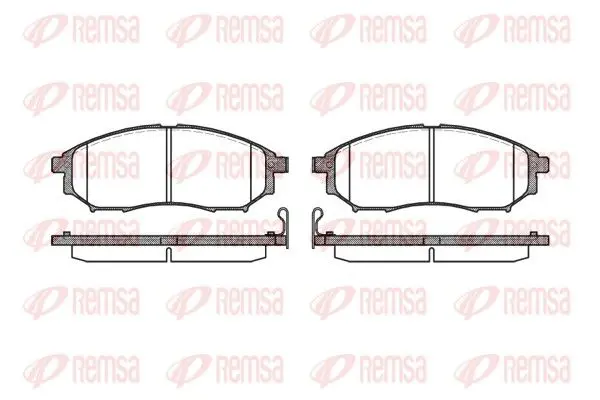 Handler.Part Brake pad set, disc brake REMSA 085214 1