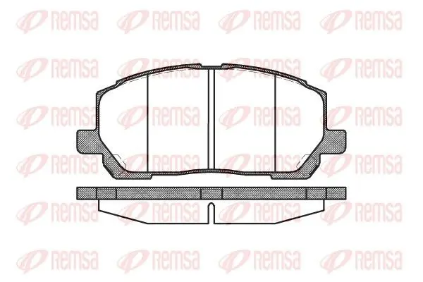 Handler.Part Brake pad set, disc brake REMSA 085500 1