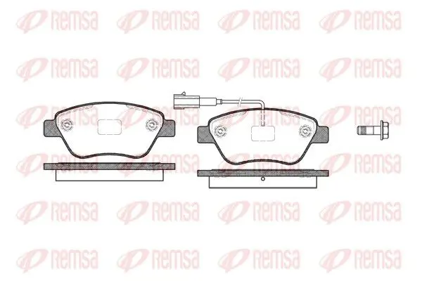 Handler.Part Brake pad set, disc brake REMSA 085811 1