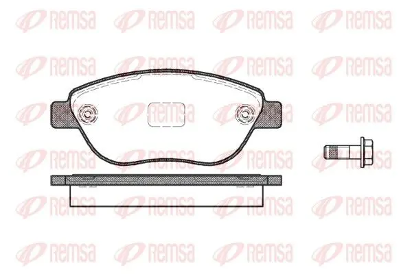 Handler.Part Brake pad set, disc brake REMSA 085910 1