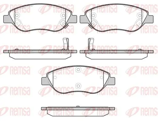 Handler.Part Brake pad set, disc brake REMSA 086012 1