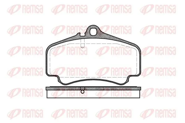 Handler.Part Brake pad set, disc brake REMSA 086300 1