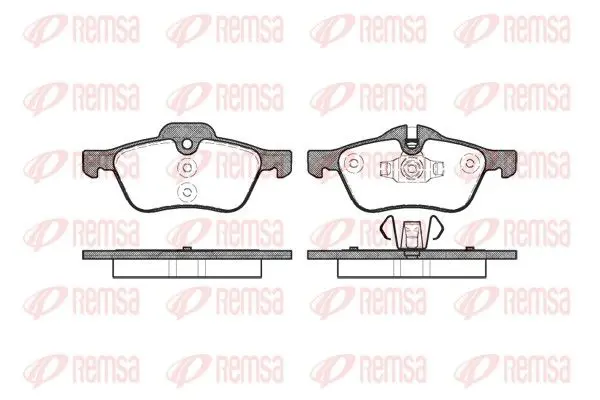 Handler.Part Brake pad set, disc brake REMSA 086400 1