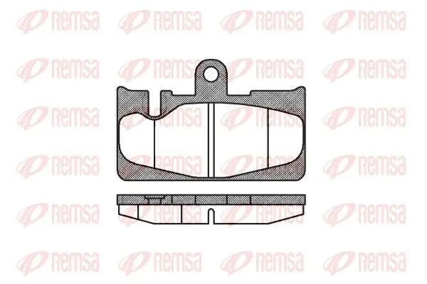 Handler.Part Brake pad set, disc brake REMSA 088900 1