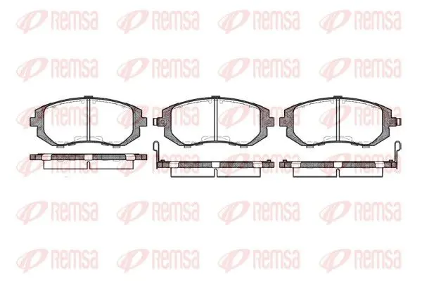 Handler.Part Brake pad set, disc brake REMSA 095102 1