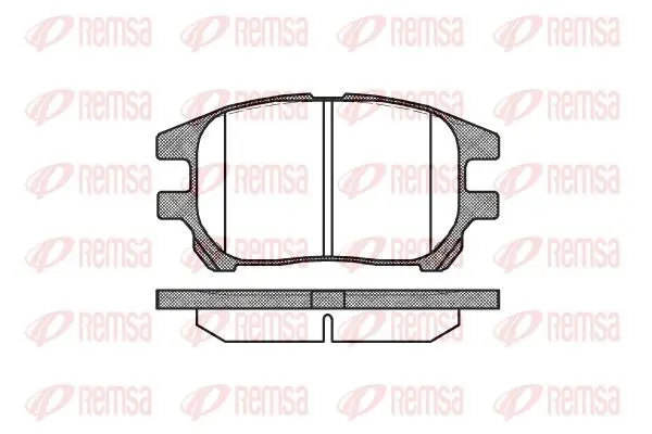 Handler.Part Brake pad set, disc brake REMSA 097200 1