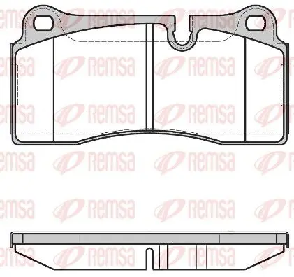 Handler.Part Brake pad set, disc brake REMSA 098340 1