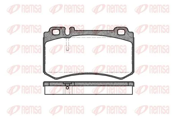 Handler.Part Brake pad set, disc brake REMSA 099300 1